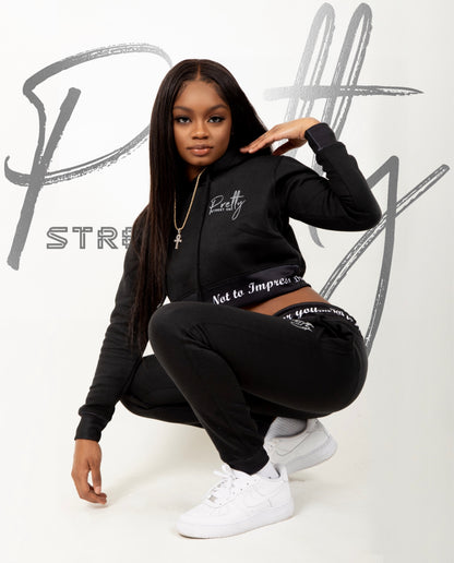 "Dress for you...NOT to impress" Cropped Sweat suit (Copy)